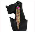 Encour Multi Rhinestone Chandelier Fashion Jewelry Earrings Women