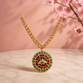 Gold Bee Medallion Statement Necklace | Chunky Chain Pendant | Luxury Inspired Fashion Jewelry for Women